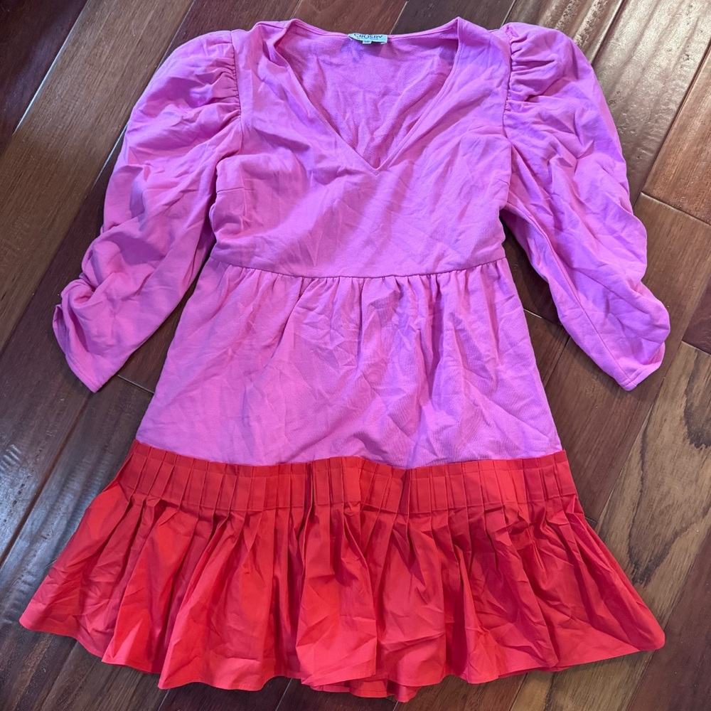 CROSBY by Mollie Burch Pink and Red Dress